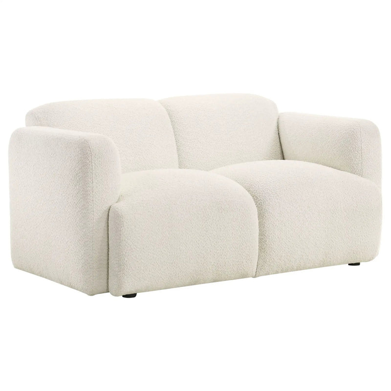 Dorset 3-piece Upholstered Round Track Arm Sofa Set White by Unique Piece Furniture