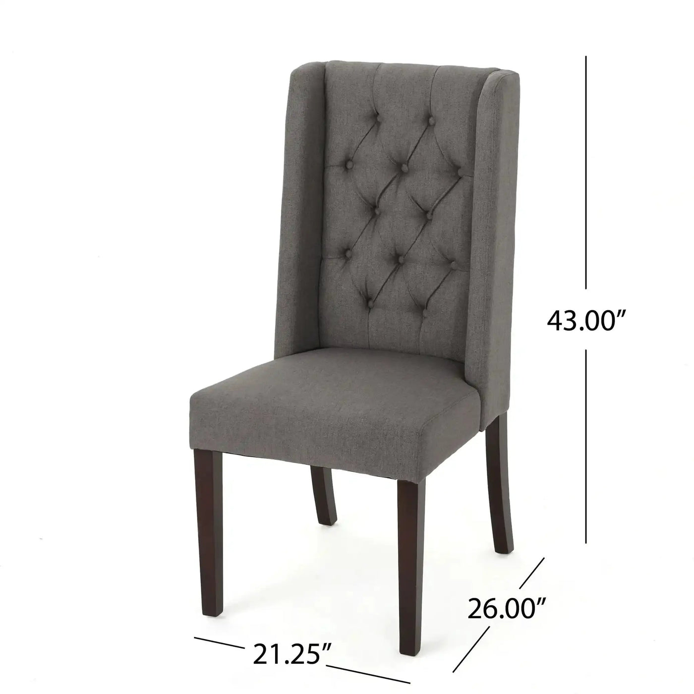 Sophisticated Tufted Dining Chair With High Back Design by HouseOfZazla