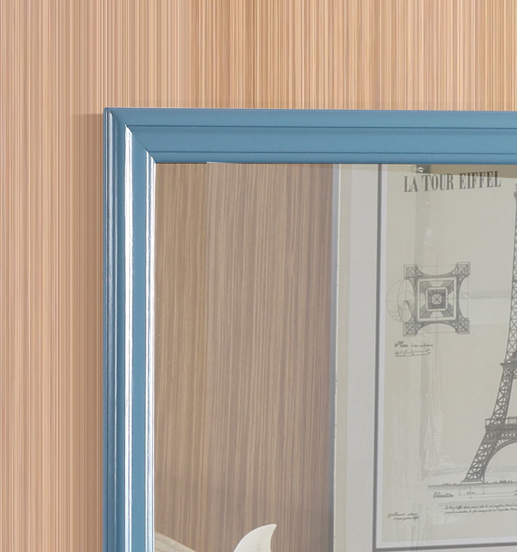Traditional Wall Mirror with Wood Veneer Frame - Multiple Colors, photo 32 of 40