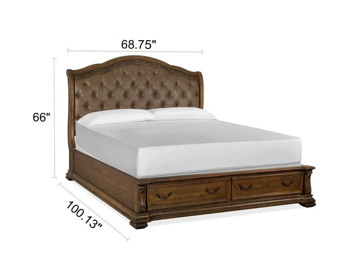 Durango - Upholstered Sleigh Storage Bed, photo 5 of 5