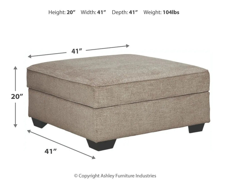 Bovarian - Ottoman With Storage - Stone by Unique Piece Furniture