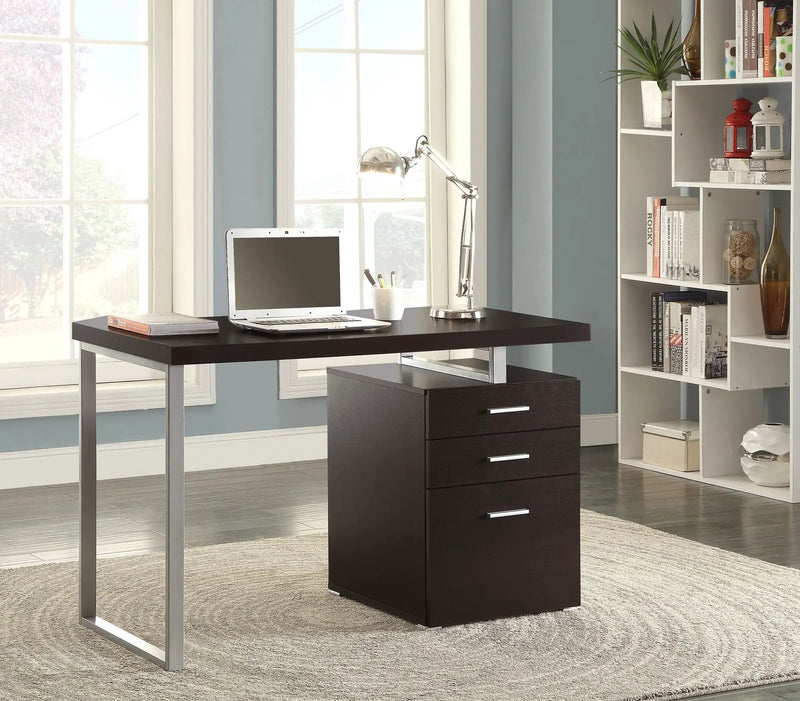 Brennan 47-inch 3-drawer Office Computer Desk Cappuccino by Unique Piece Furniture