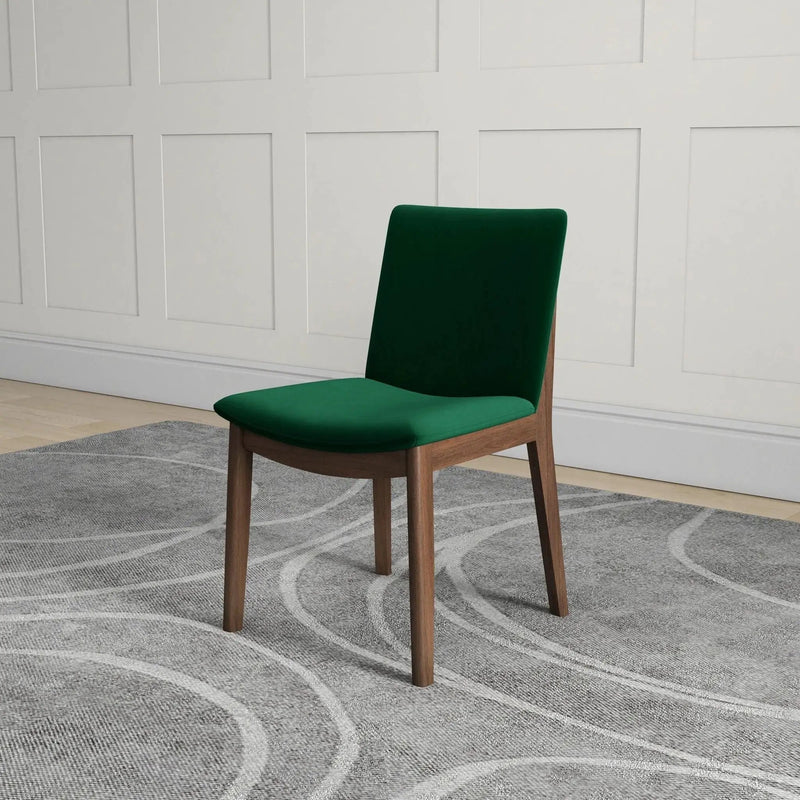 Laura - Mid-Century Modern Solid Wood Dining Chair (Set of 2) by HouseOfZazla