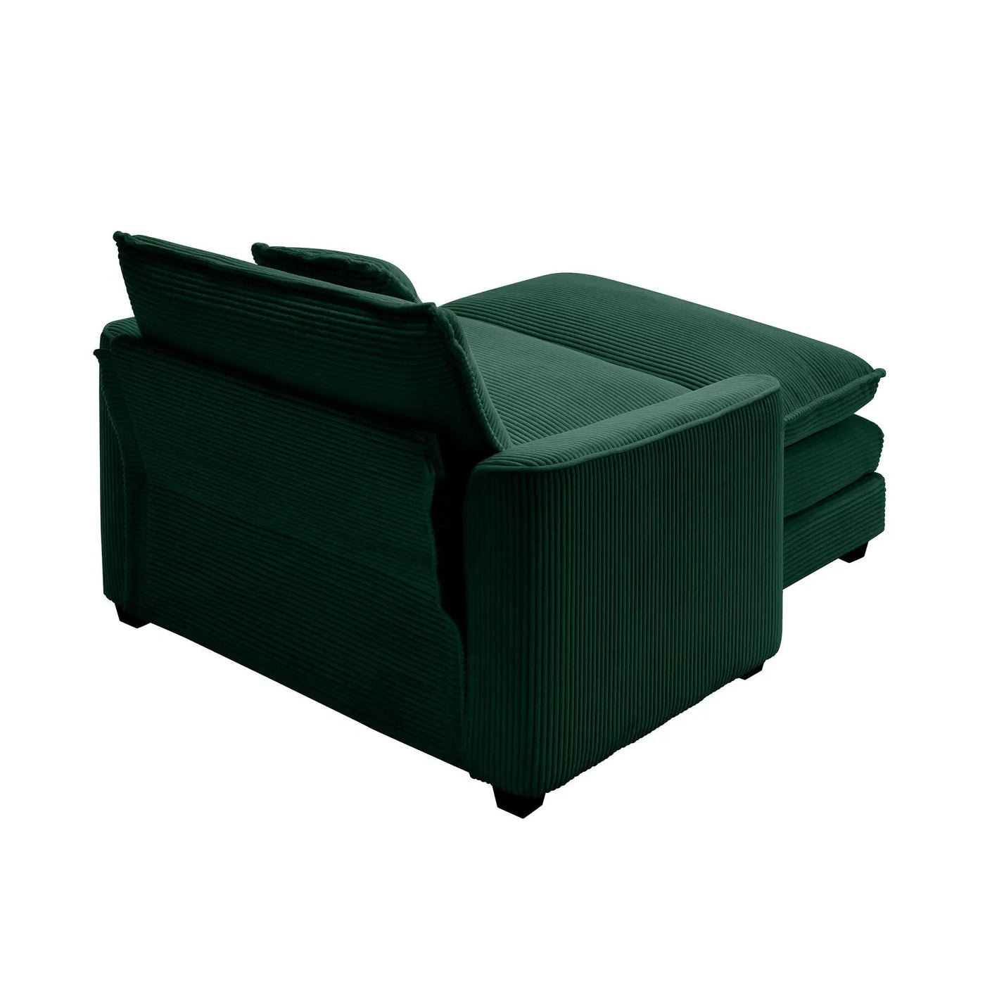 Classic Modern Comfortable Single Chair Deep Seat Sofa With Footstool by HouseOfZazla