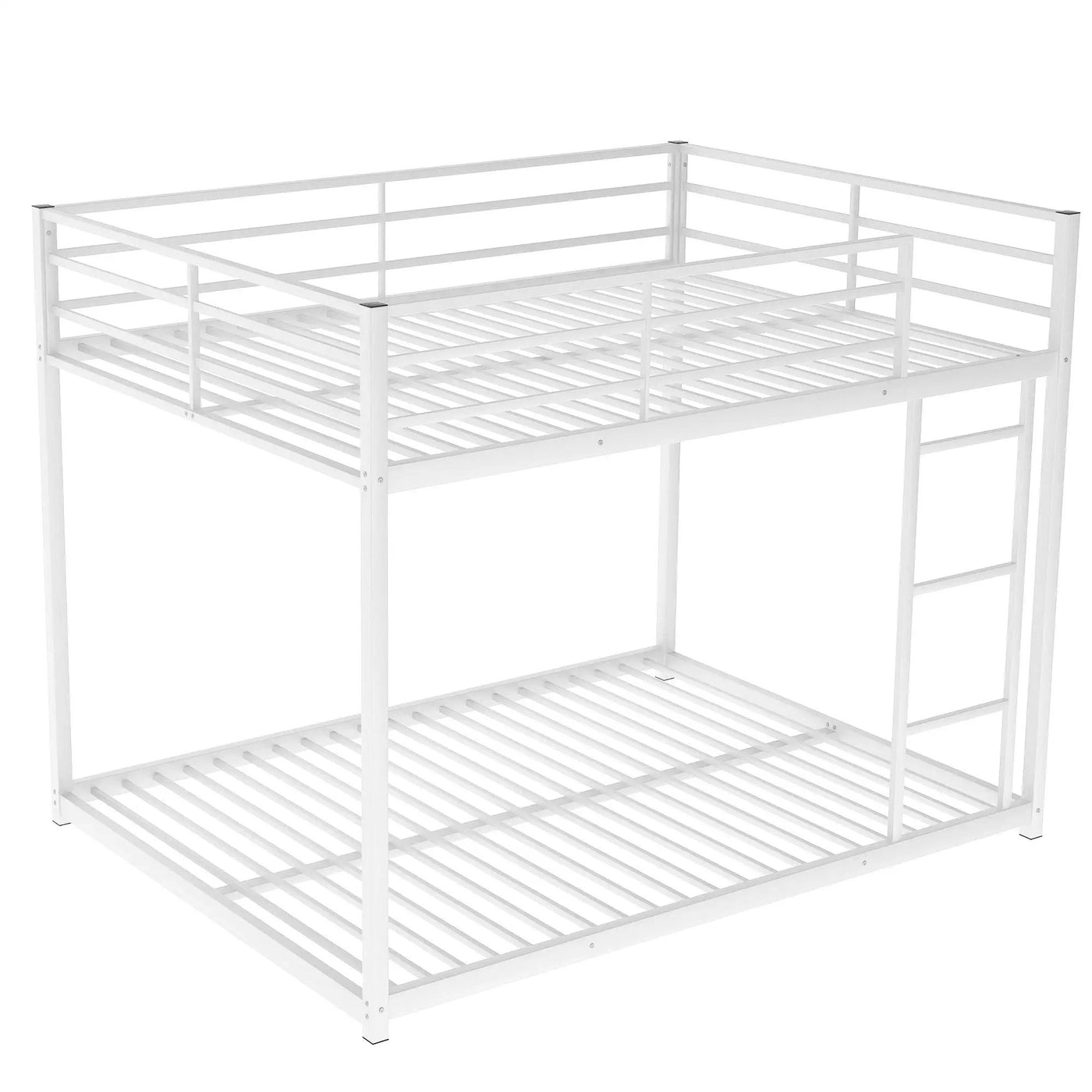 Metal Bunk Bed, Low Bunk Bed With Ladder by HouseOfZazla