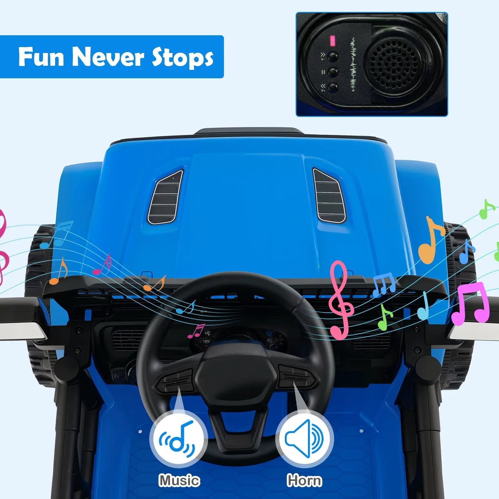 12V Kids Ride on Truck Car Battery Powered Electric Vehicle by DirectDeals