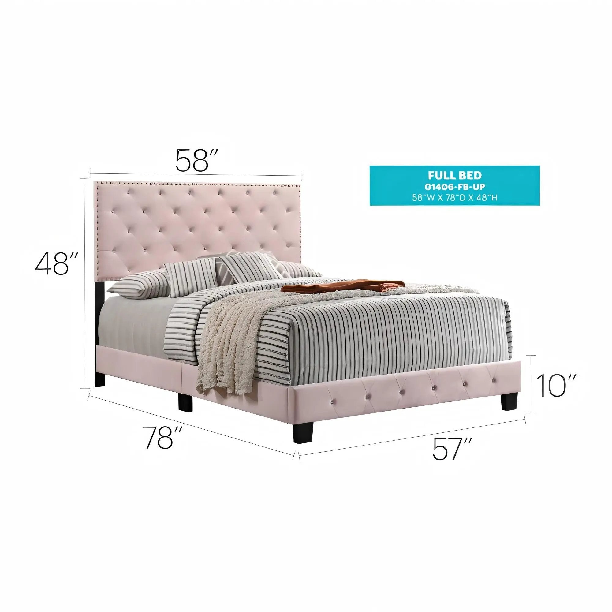 Luxurious Upholstered Bed by Unique Piece Furniture