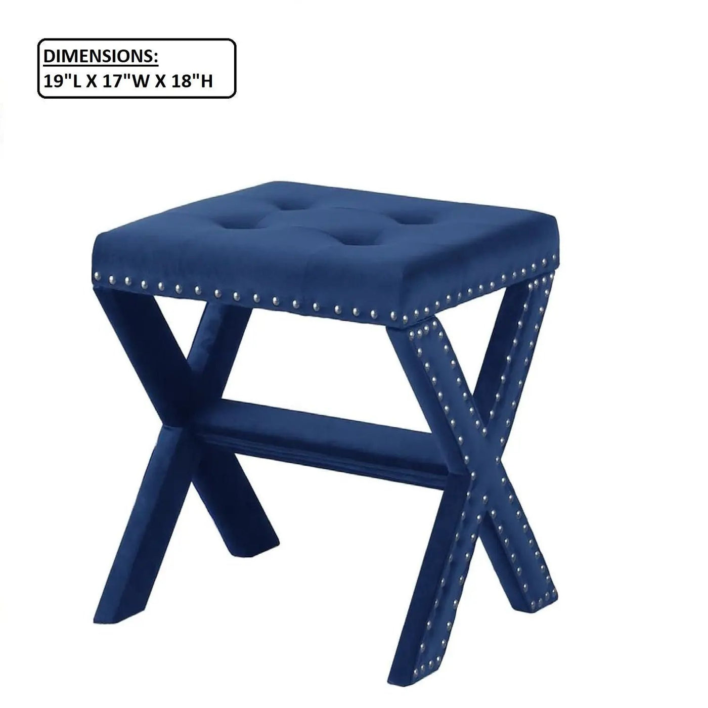 Upholstered Accent Bench With Nailhead Trim by HouseOfZazla