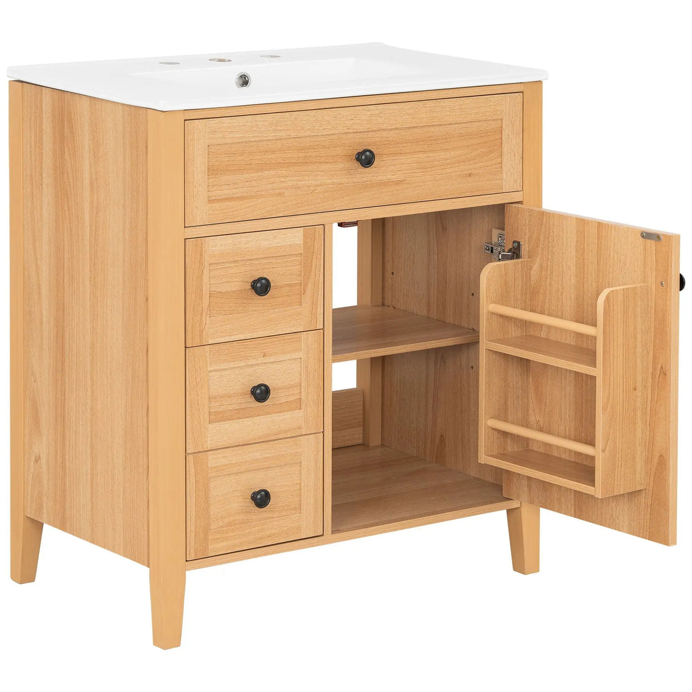 Bathroom Vanity With Sink, Soft Closing Cabinet by HouseOfZazla