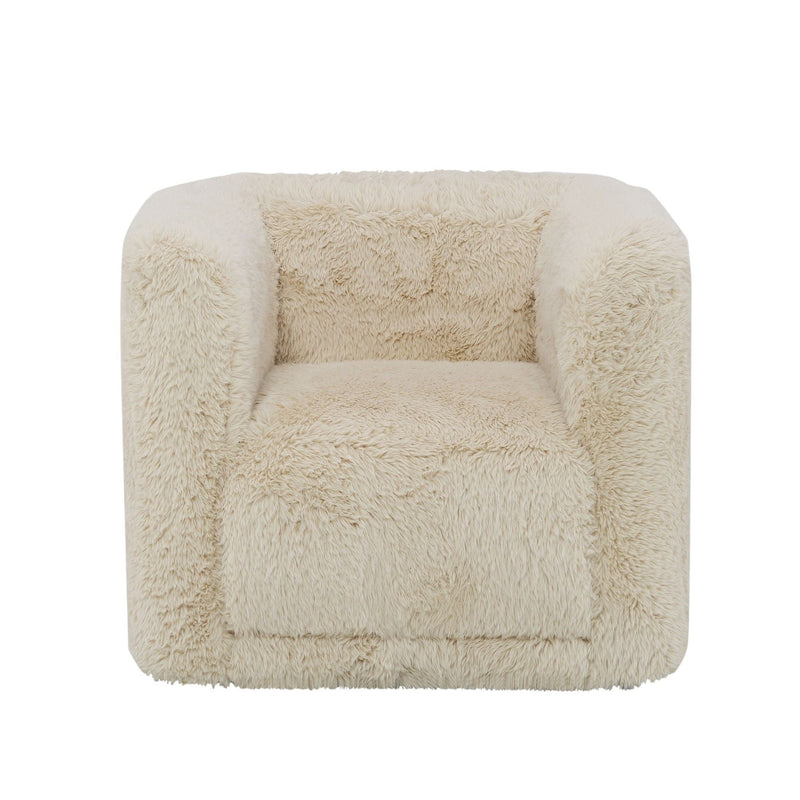 Swivel Chair with Full Foam Cushioning - Sand