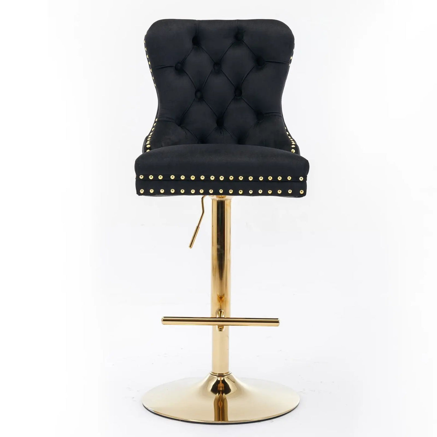 Thick Swivel Barstools Adjusatble Seat Height From 25-33", Modern Upholstered Bar Stools With Backs Comfortable Tufted For Home Pub And Kitchen Island (Set of 2) by HouseOfZazla