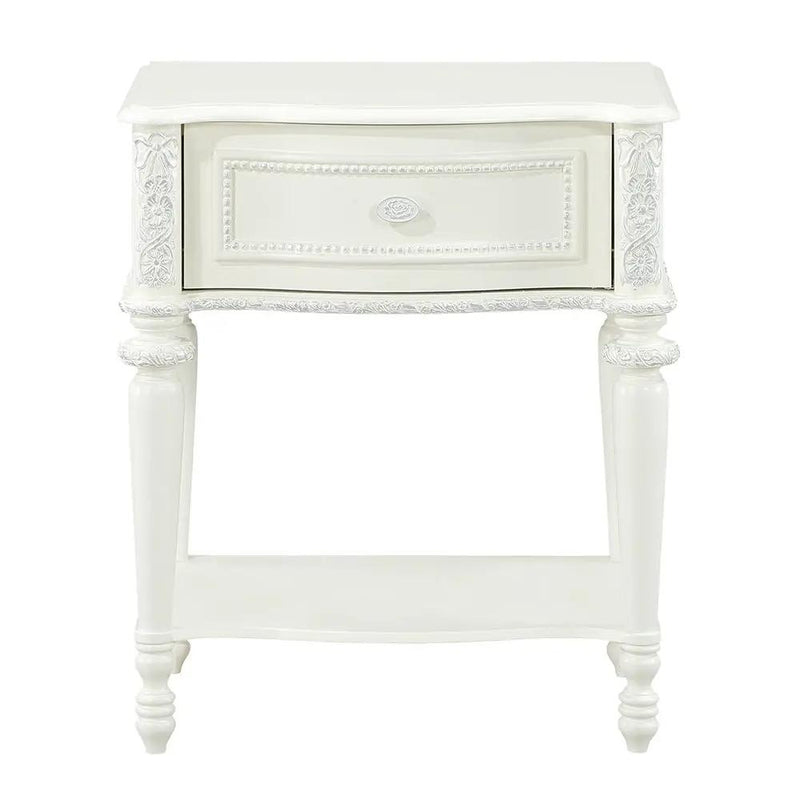 Dorothy - Nightstand With 1 Drawer - Ivory by Unique Piece Furniture
