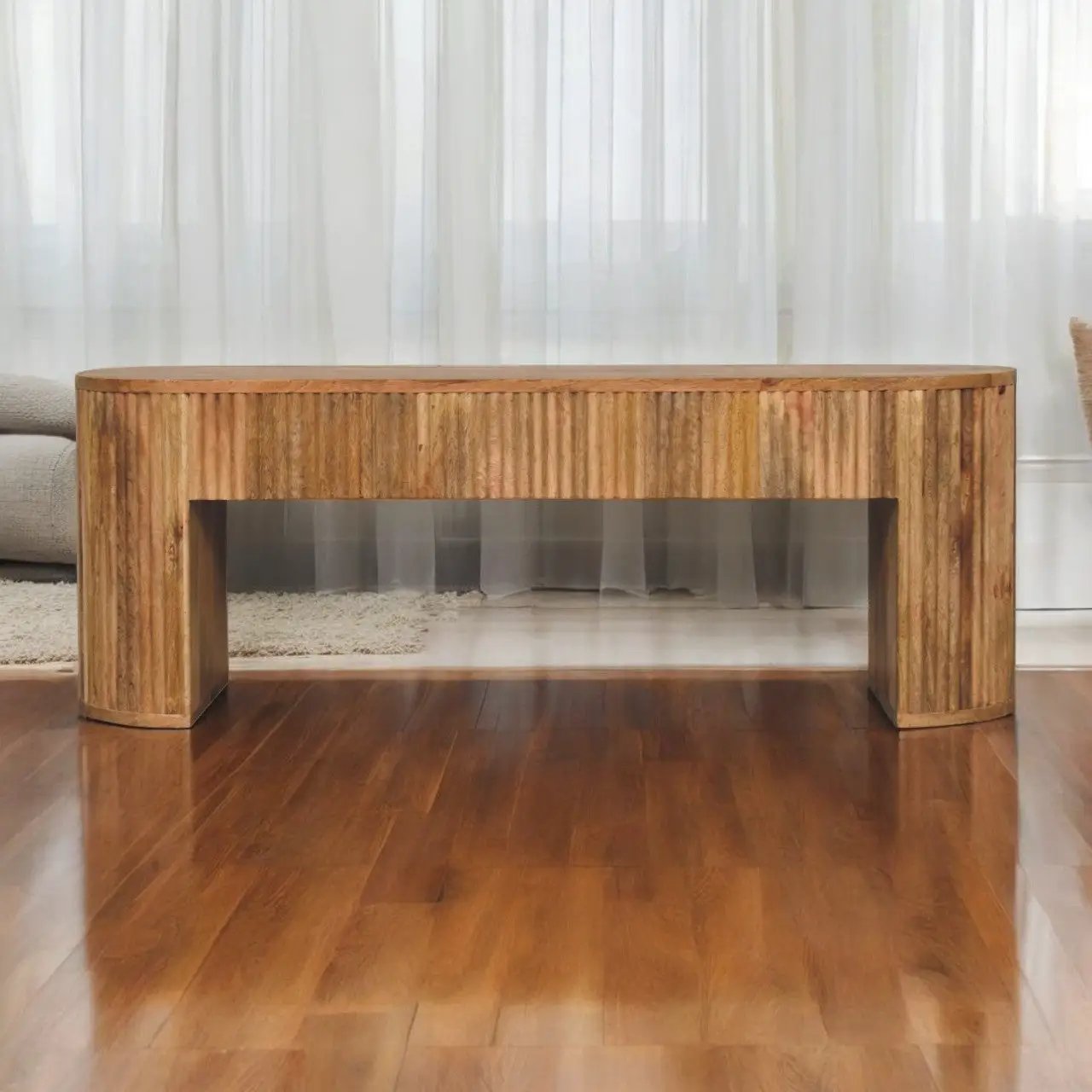 Solid Wood Soba Straight Media Unit by HouseOfZazla