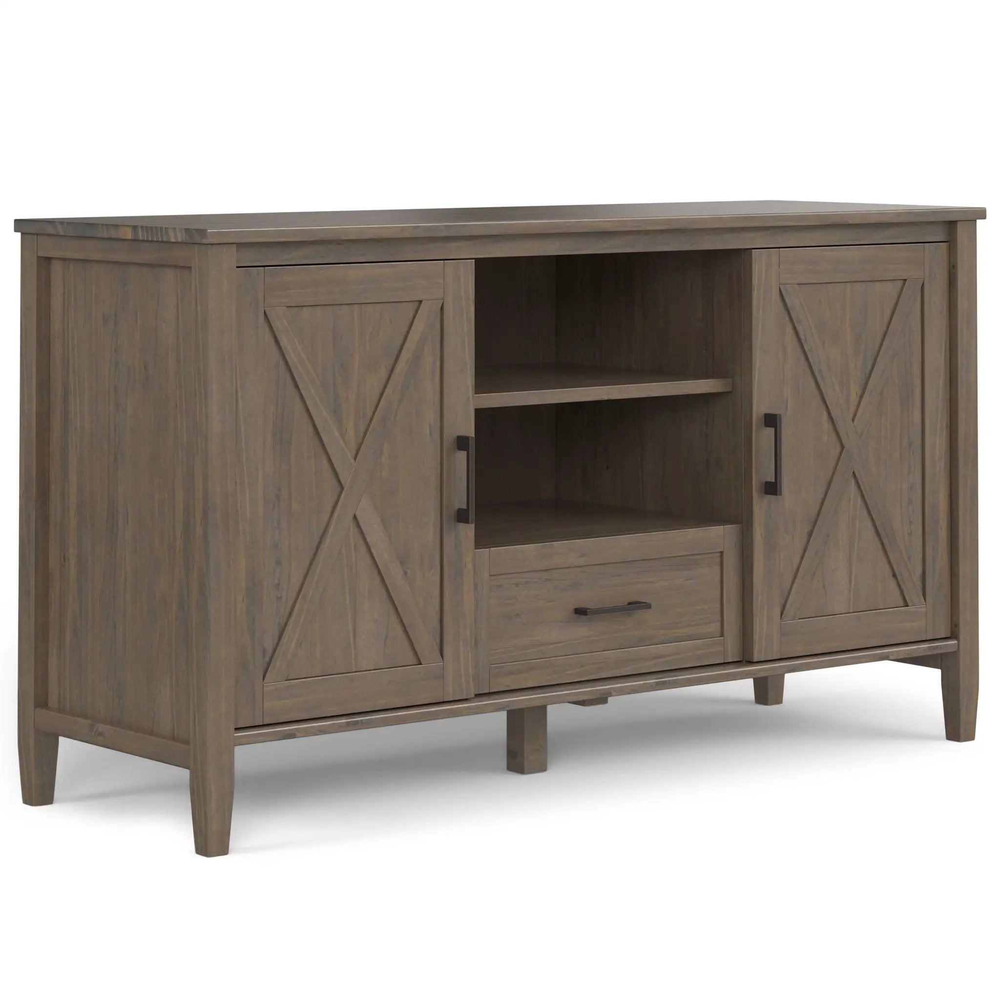 Ela - Medium TV Stand - Smoky Brown by HouseOfZazla