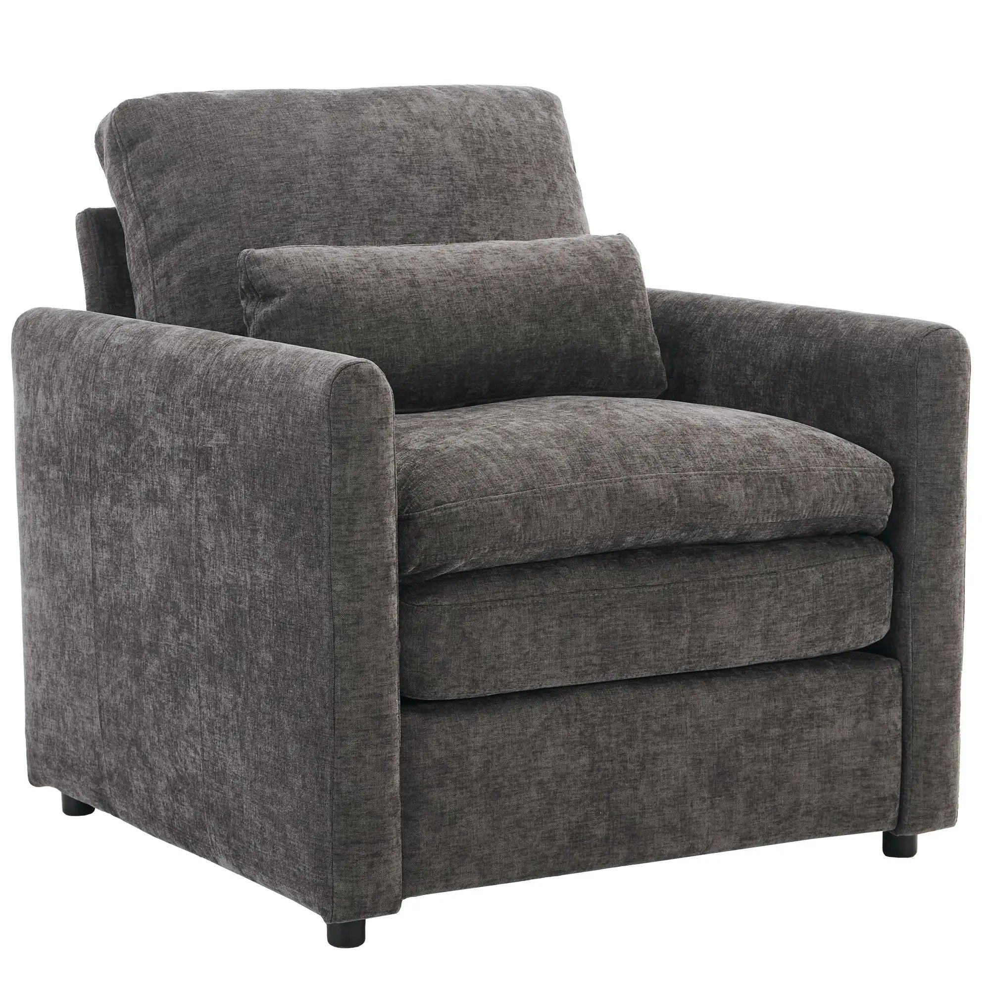 Cozy Upholstered Cushion Armchair For Living Room by HouseOfZazla
