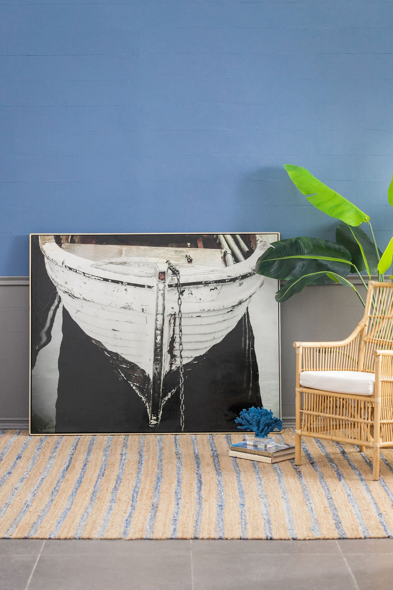 Large Rectangular Wall Art with Frame - Black & White, photo 6 of 8