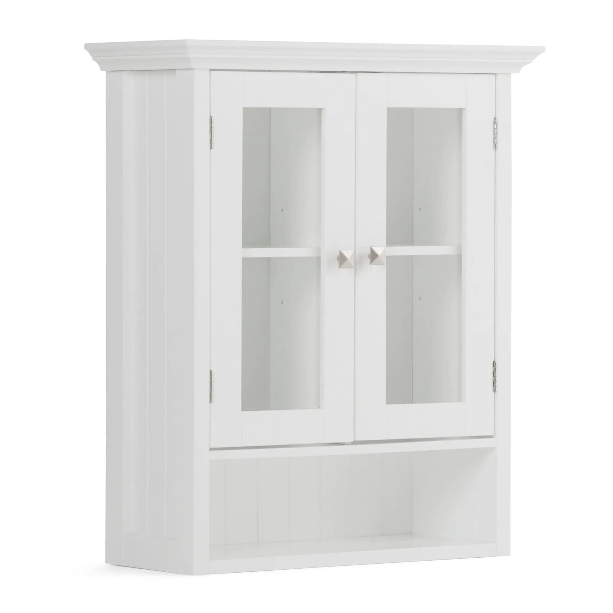 Acadian - Double Door Wall Cabinet - Pure White by HouseOfZazla