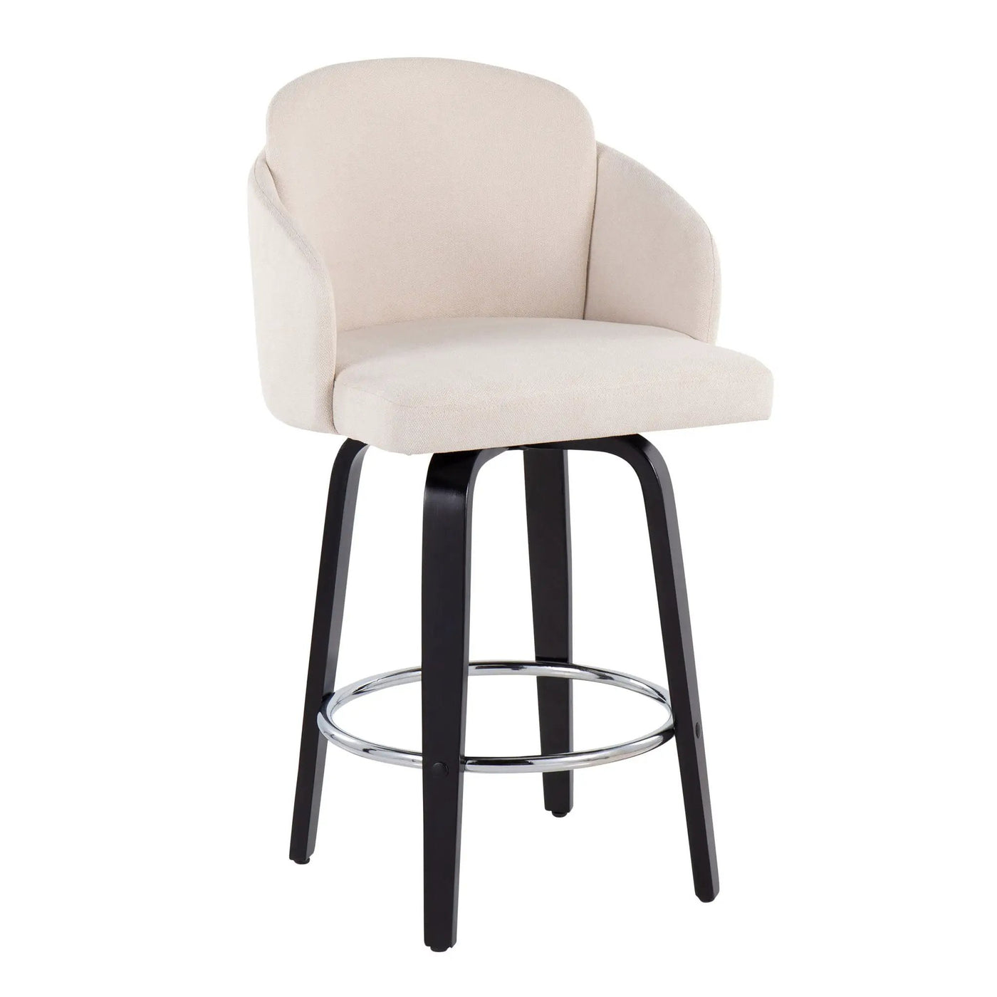 Dahlia - Contemporary Counter Stool Round Footrest (Set of 2) by HouseOfZazla