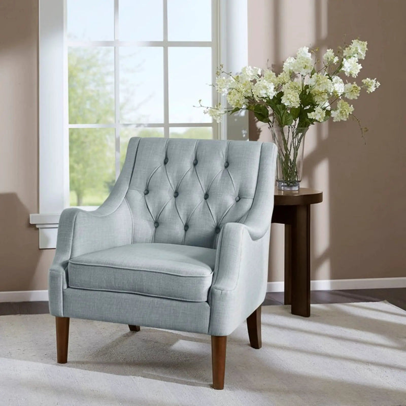 Qwen - Button Tufted Accent Chair by HouseOfZazla