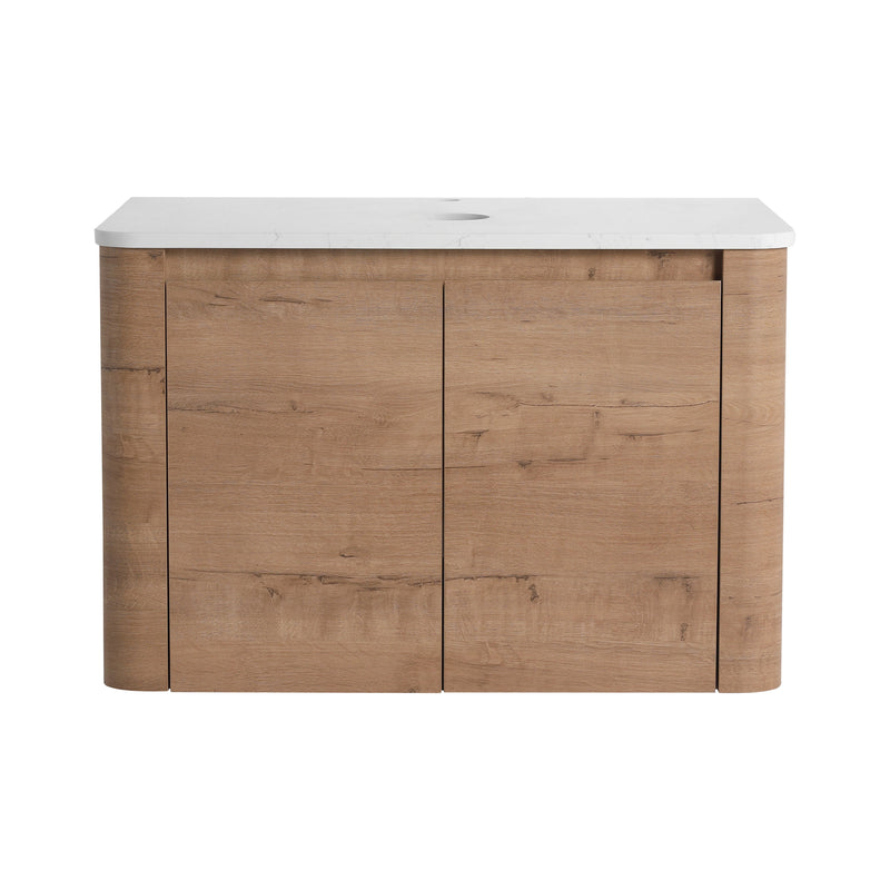 30" Wall-Mounted Bathroom Vanity with 2 Soft-Close Doors by HouseOfZazla