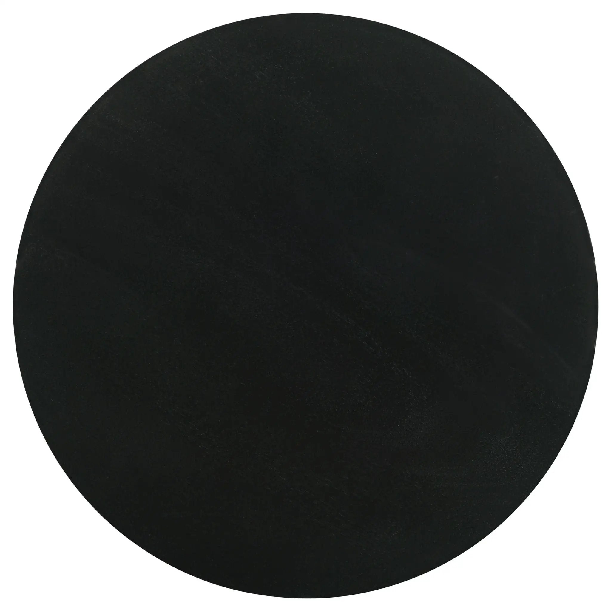 Dianella Round Pedestal Base Accent Side Table Black Stain by Unique Piece Furniture