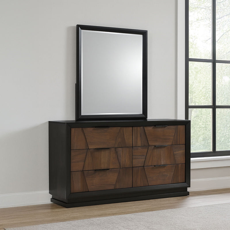 Houston - Bedroom Mirror - Walnut by HouseOfZazla