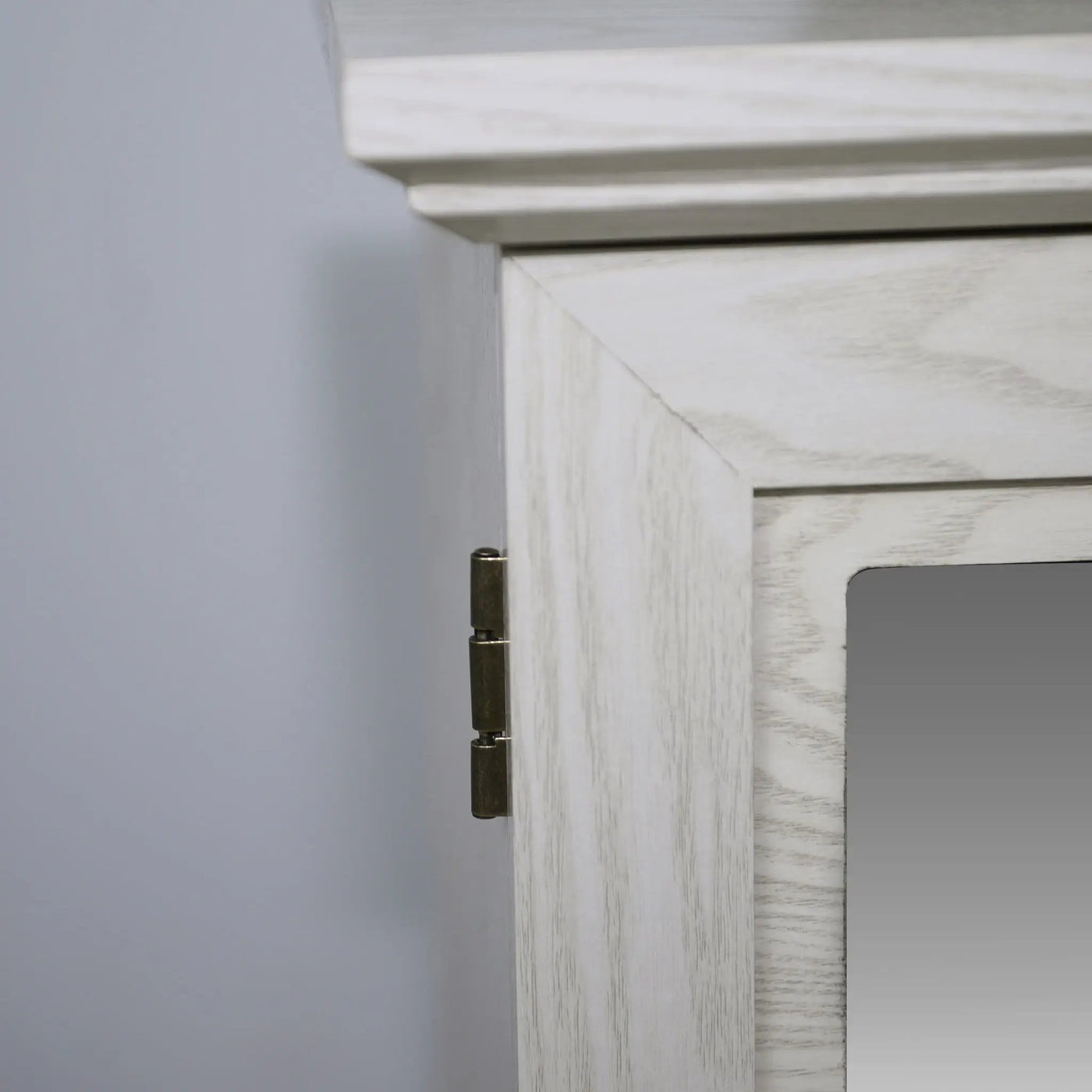 Sideboard Cabinet With Mirrored Doors, Adjustable Shelf, Metal Handles by HouseOfZazla