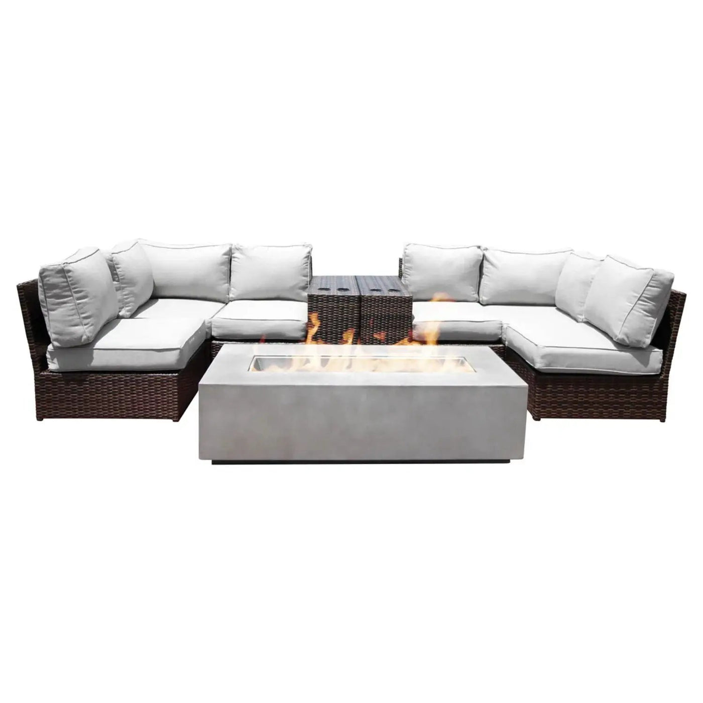Outdoor Elegance Conversation Set With Fire Pit by HouseOfZazla