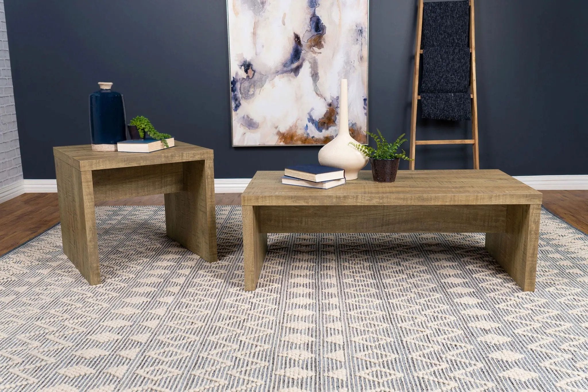 Lynette Square Engineered Wood End Table Mango by Unique Piece Furniture