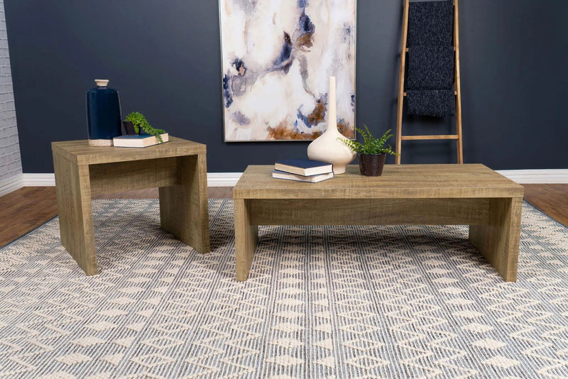 Lynette Square Engineered Wood End Table Mango by Unique Piece Furniture