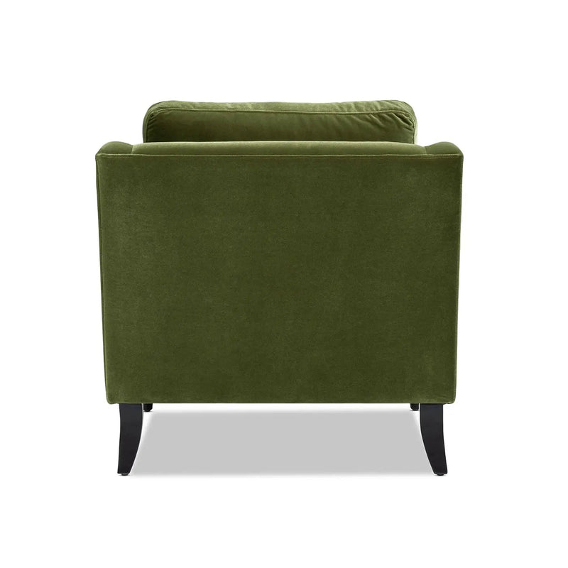 Josephine 33" Upholstered Accent Chair, Olive by HouseOfZazla