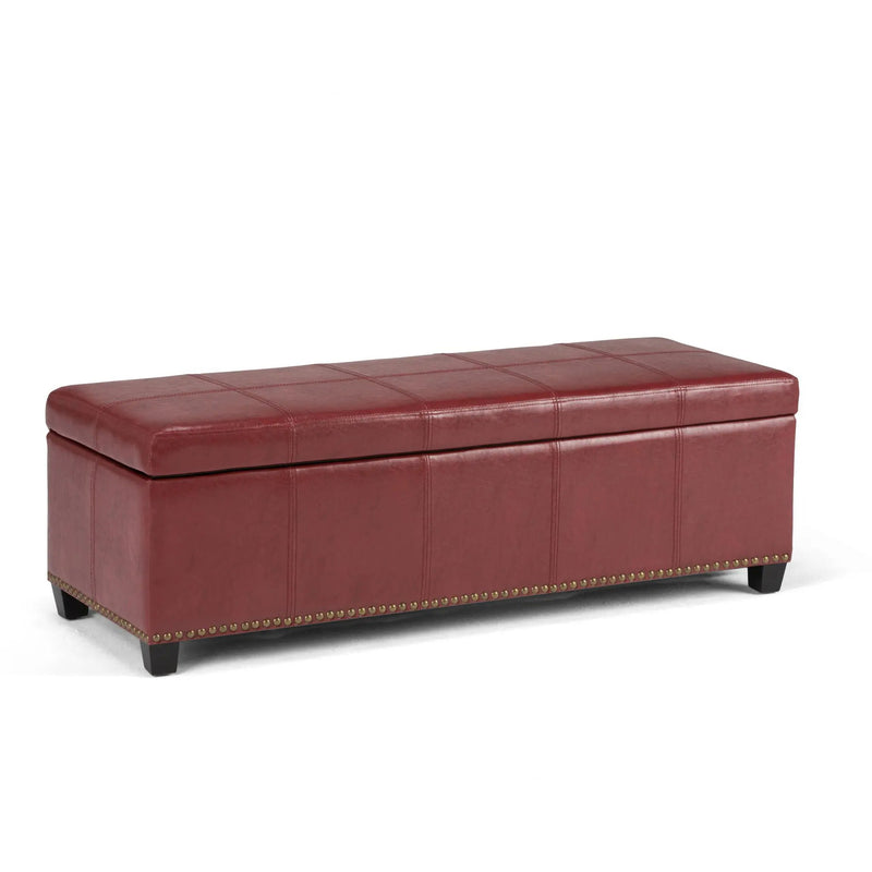 Kingsley - Upholstered Large Storage Ottoman by HouseOfZazla