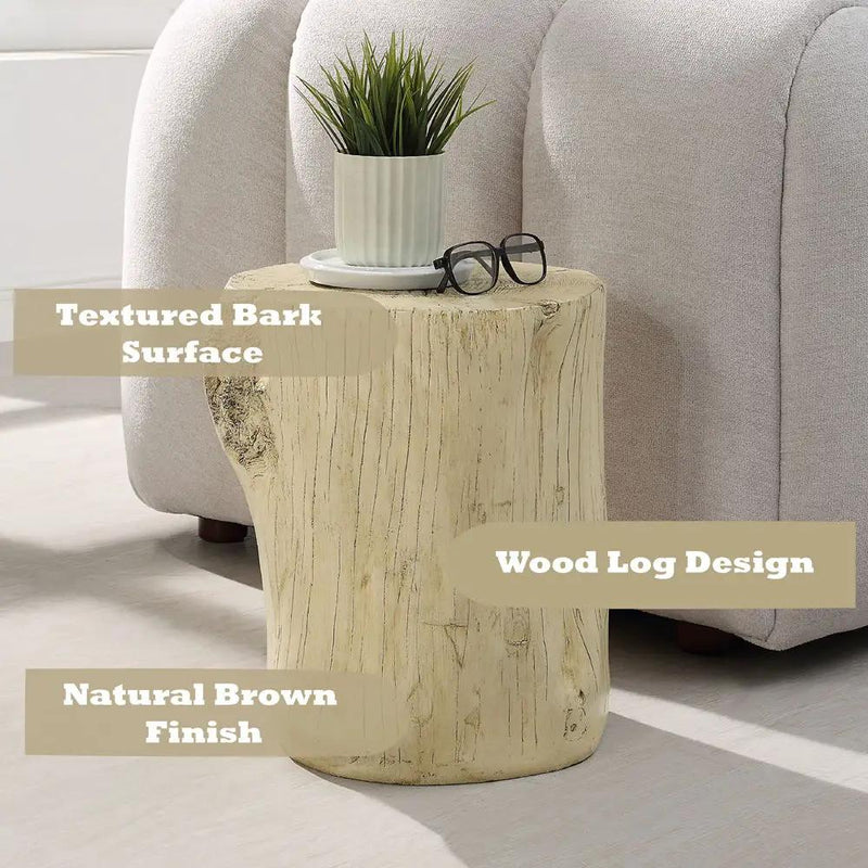 Gene - Accent Table - Natural Brown by Unique Piece Furniture