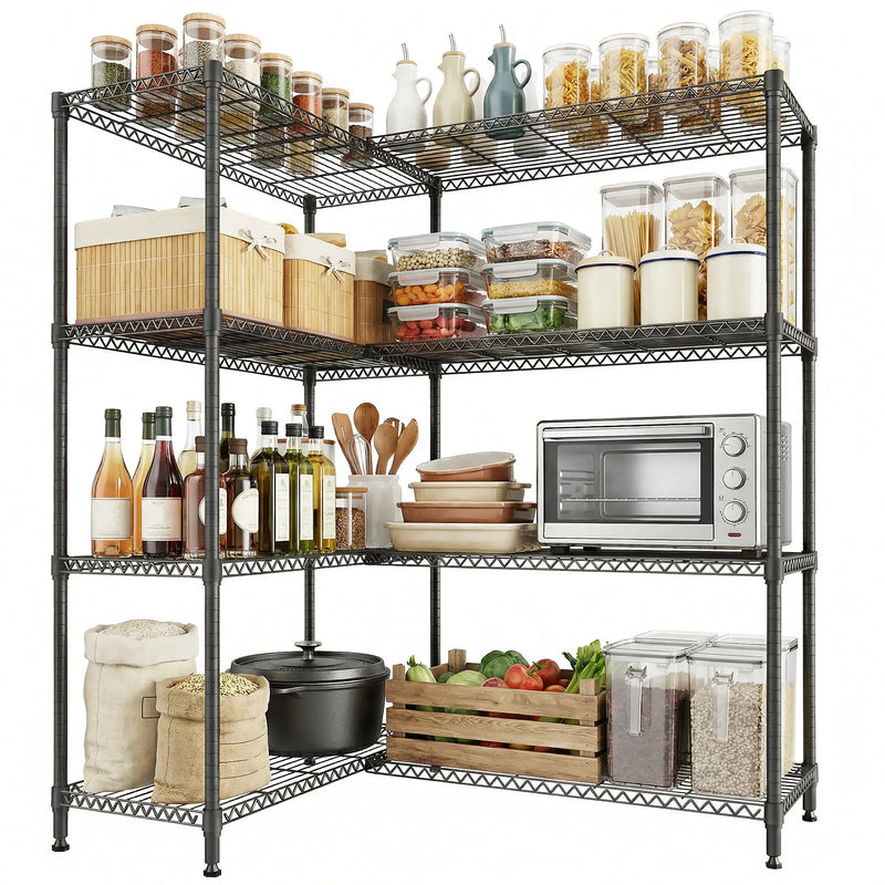 4 Tiers Metal Storage Shelves by HouseOfZazla