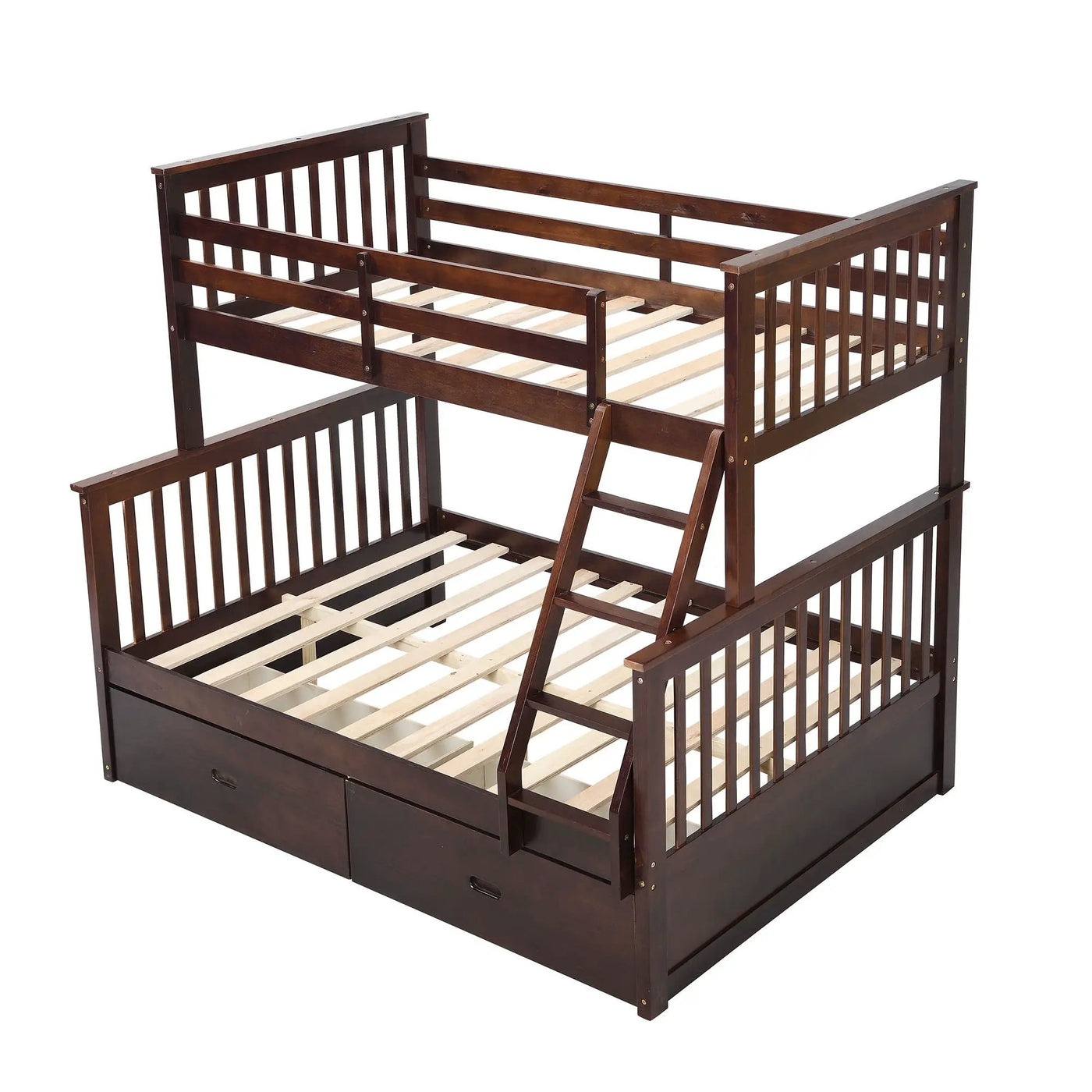 Bunk Bed With Ladder, And Safety Guard Rails by Unique Piece Furniture