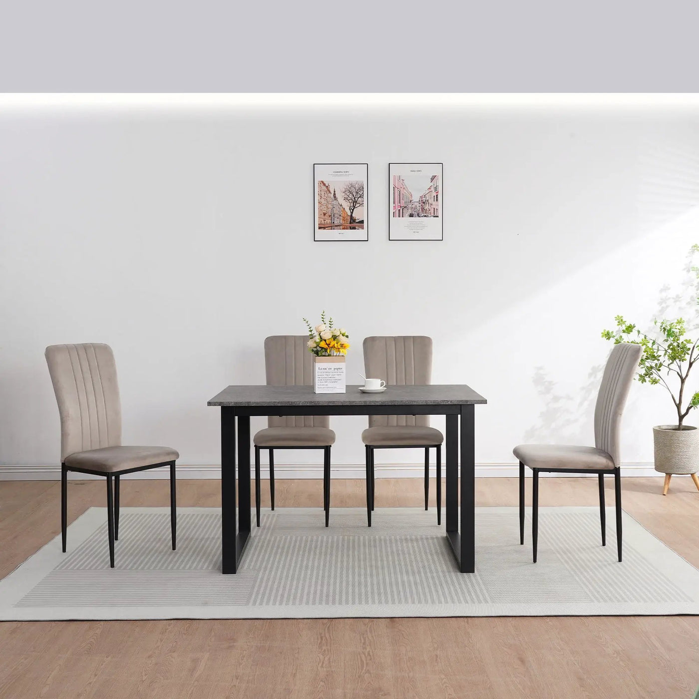 Velvet Dining Chairs For Dining Room (Set of 4) by HouseOfZazla