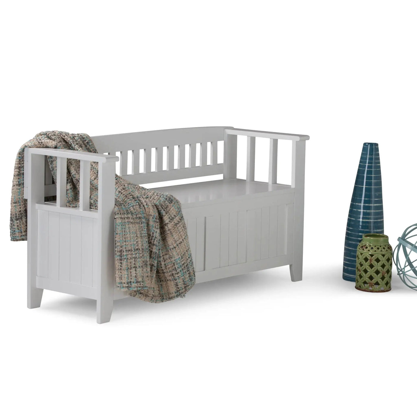 Acadian - Entryway Storage Bench, Handcrafted by HouseOfZazla