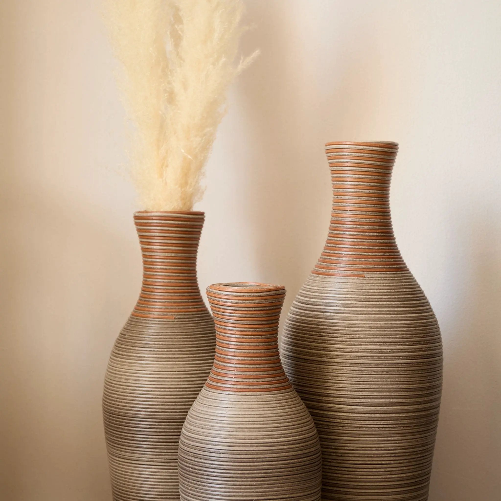 Classic And Neat Floor Vase, High Independent Flower Stand (Set of 3) by HouseOfZazla