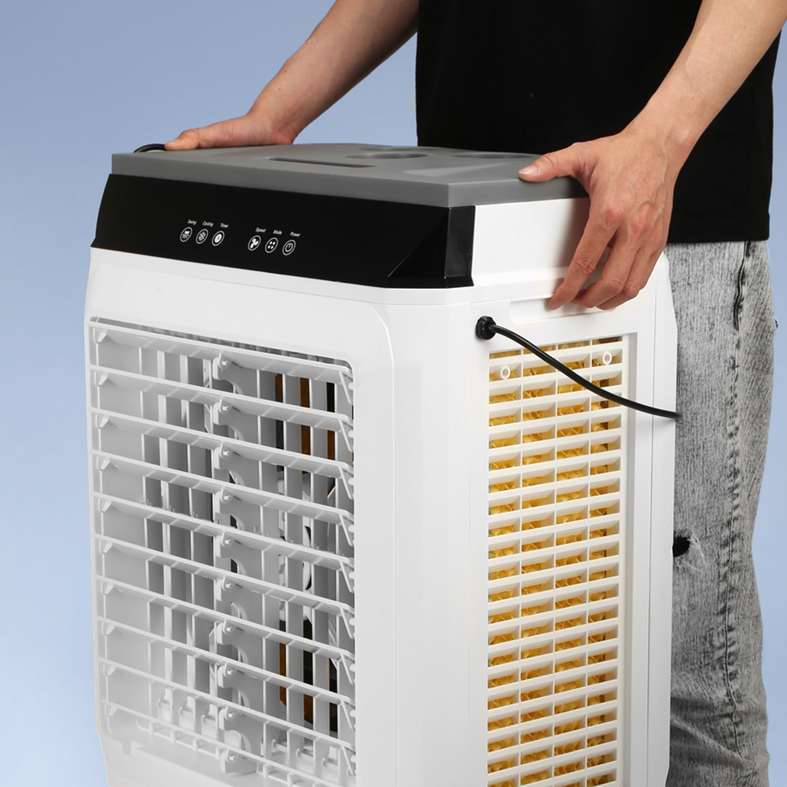 Evaporative Air Cooler with 2100 CFM and 135° Oscillation by HouseOfZazla