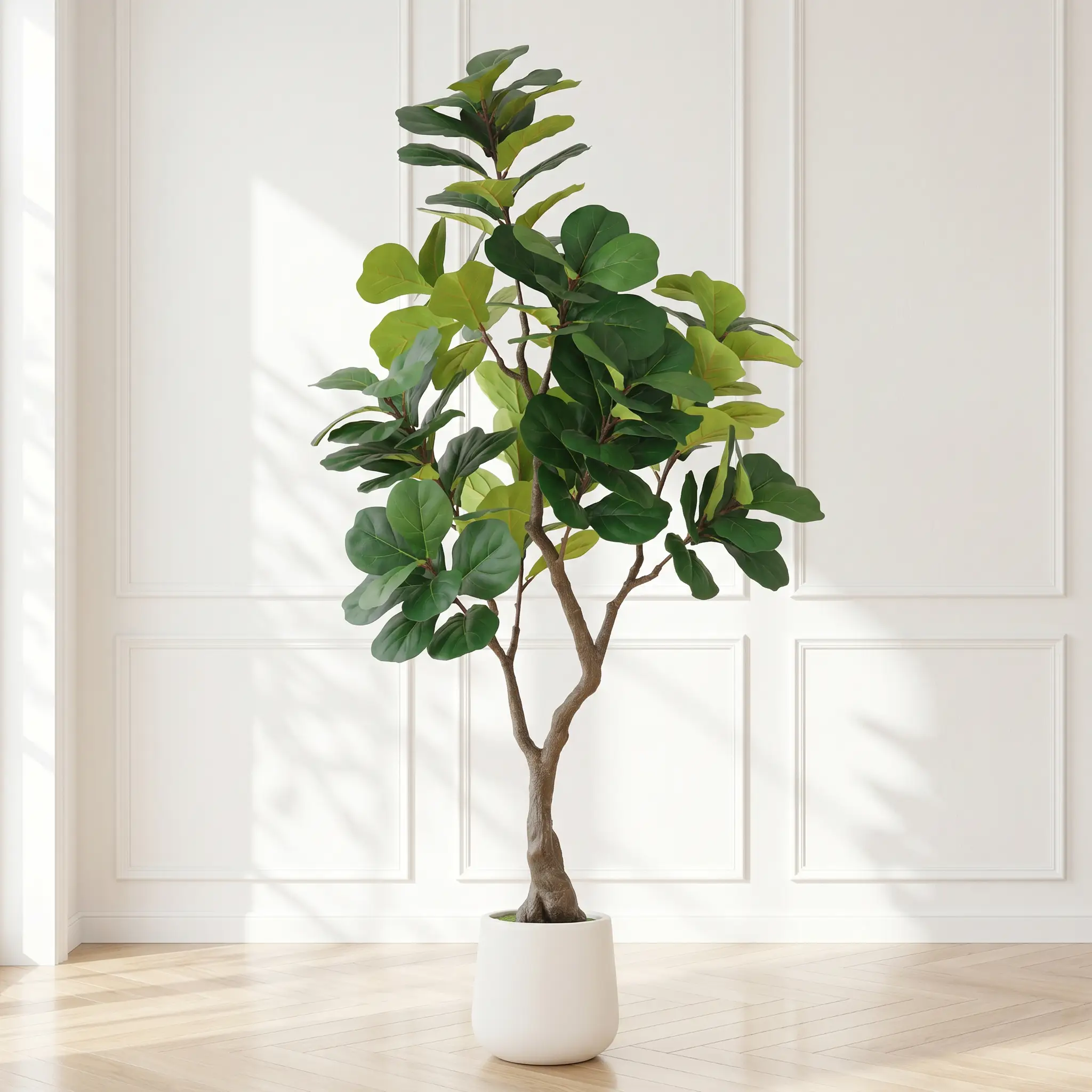 6FT Artificial Fiddle Leaf Fig Tree With Decorative Pot by HouseOfZazla