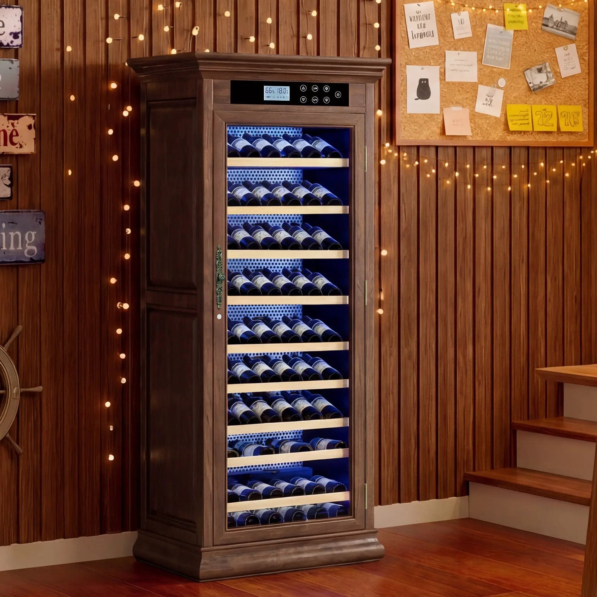 Temperature Control Professional Wooden Refrigerated Wine Cabinet by HouseOfZazla