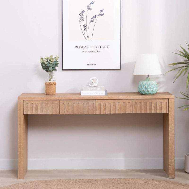 Modern Console Table With 4 Drawers, Entryway Table by Unique Piece Furniture