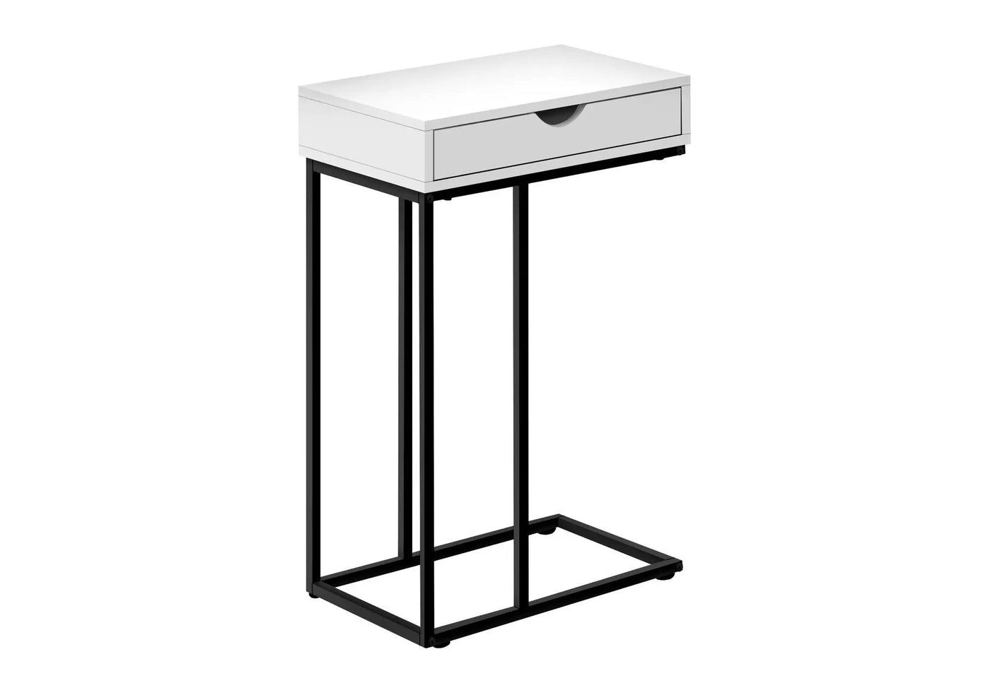 Accent Table, C-Shaped Contemporary & Modern Versatile Design by HouseOfZazla