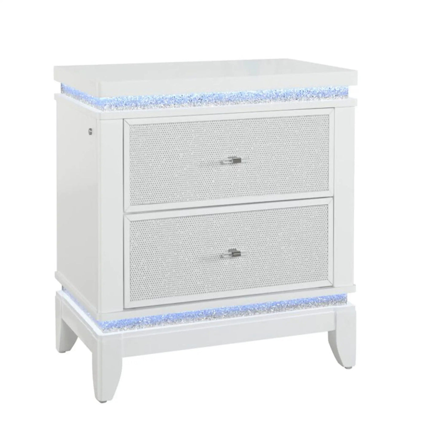 Adalid - 5 Pieces Bedroom Set With LED Lights And Glittered Detailing by HouseOfZazla