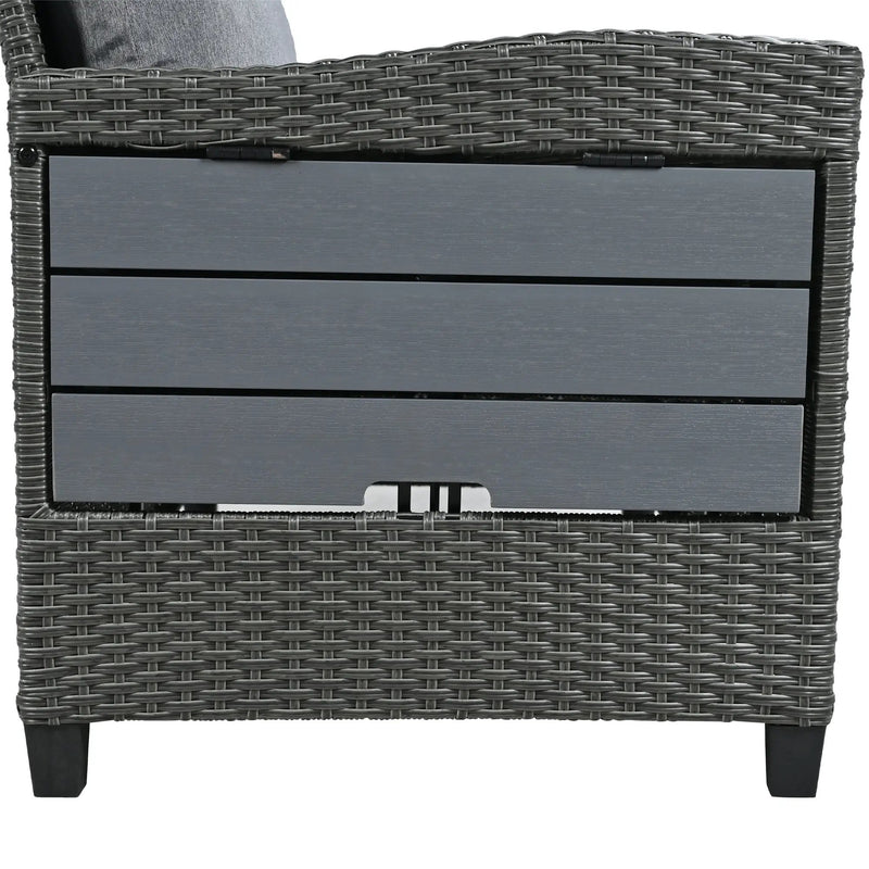 Tomax 5-Piece Outdoor Patio Rattan Sofa Set by HouseOfZazla