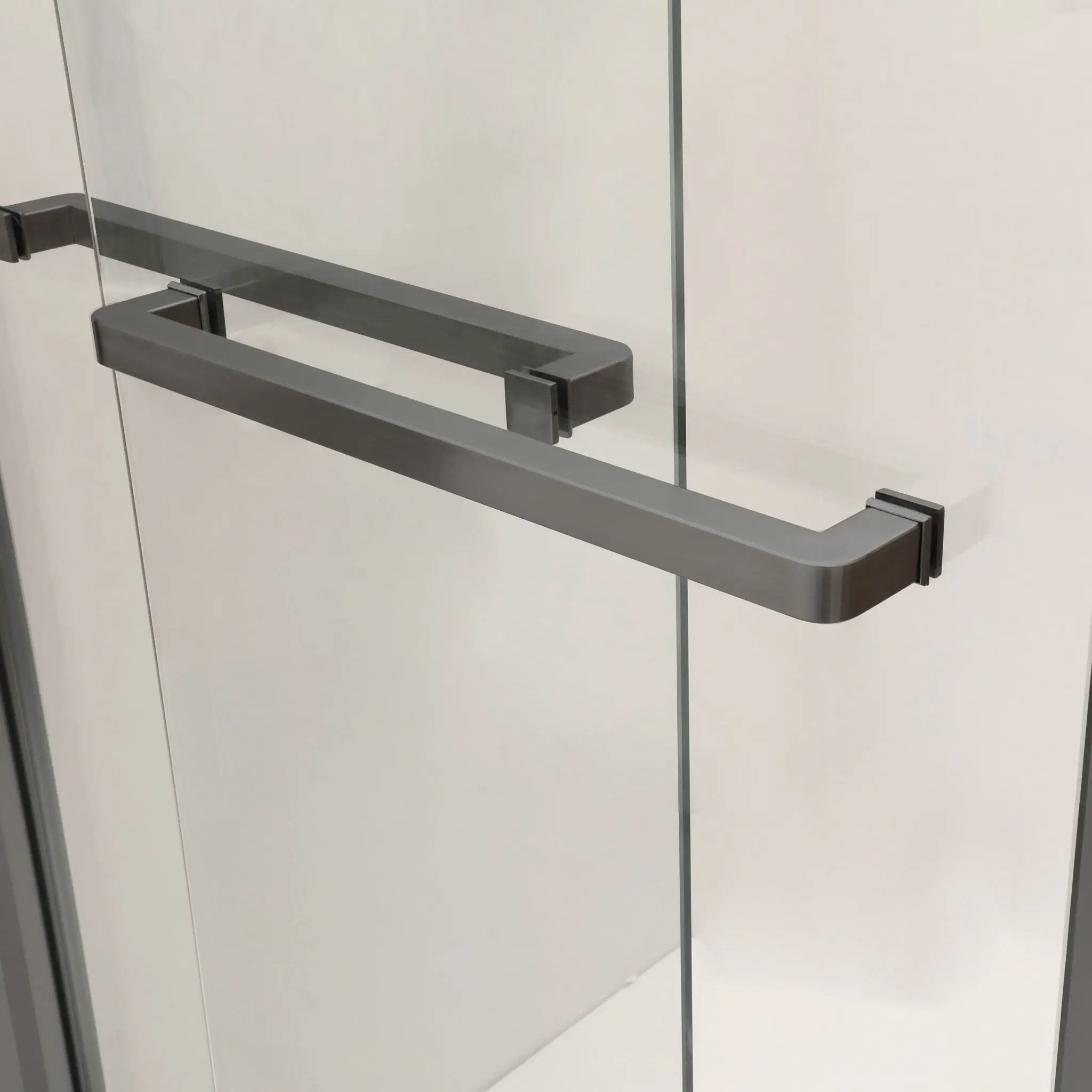 Modern Double Sliding Shower Enclosure, Tempered Glass by HouseOfZazla