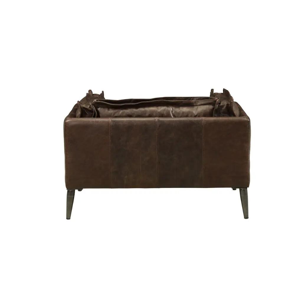 Porchester - Chair - Distress Chocolate Top Grain Leather by Unique Piece Furniture