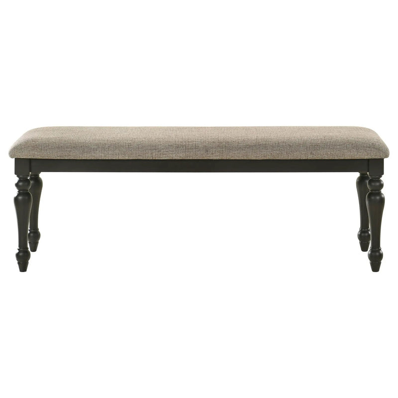 Kavita - Upholstered Dining Bench - Charcoal by HouseOfZazla