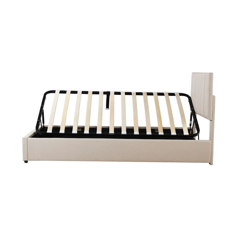 Upholstered Platform Bed With A Hydraulic Storage System by HouseOfZazla