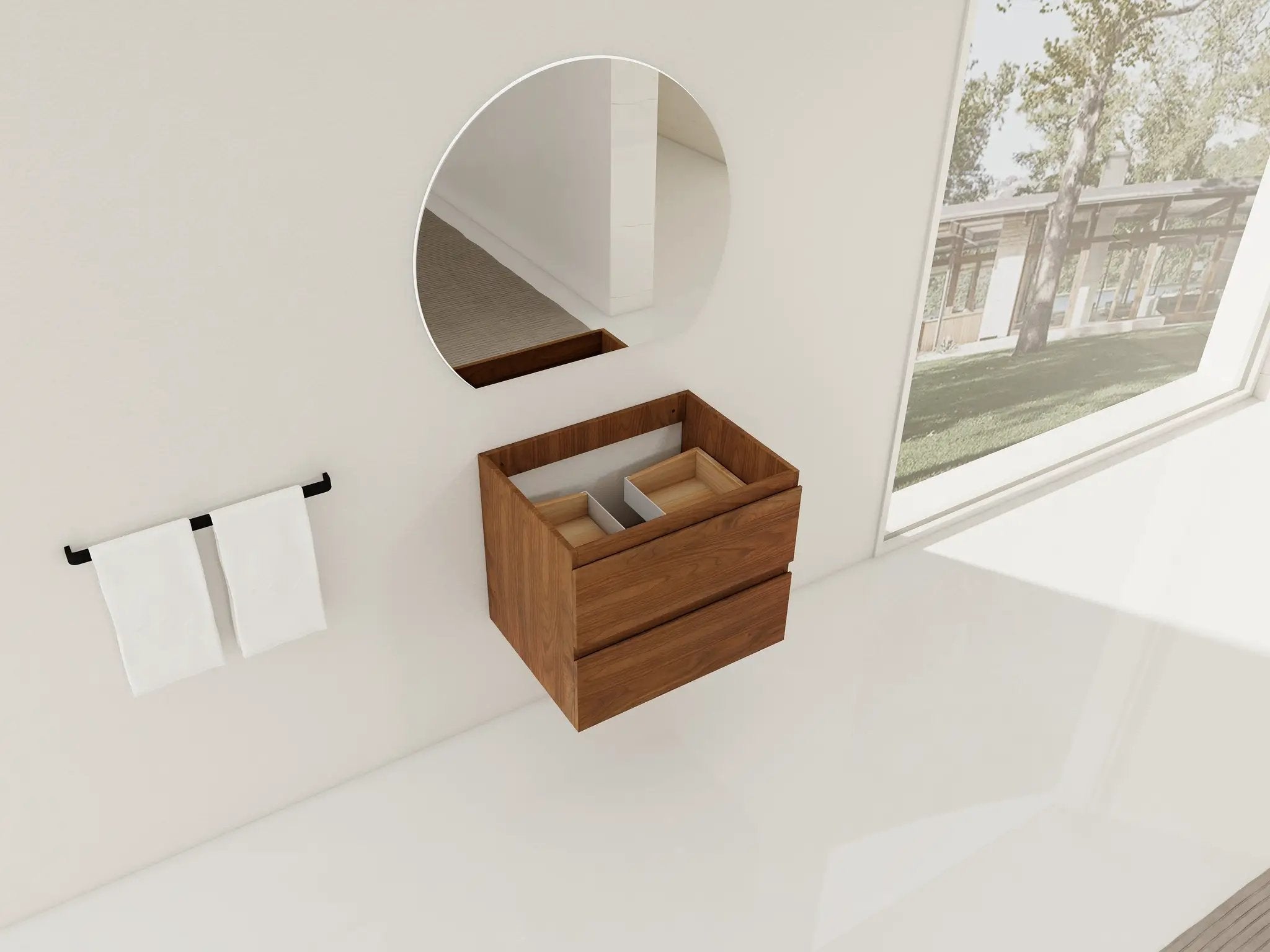 24" Wall-Mounted Bathroom Vanity by HouseOfZazla